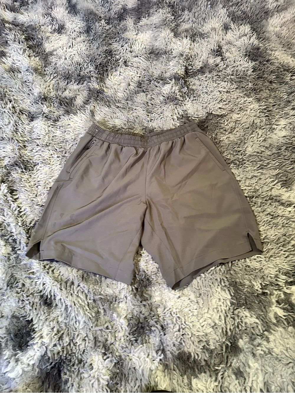 Men's Athletic Performance Shorts in Taupe